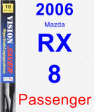 Passenger Wiper Blade for 2006 Mazda RX-8 - Vision Saver