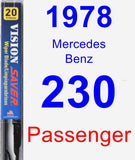 Passenger Wiper Blade for 1978 Mercedes-Benz 230 - Vision Saver