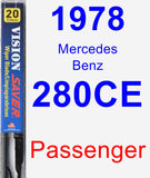 Passenger Wiper Blade for 1978 Mercedes-Benz 280CE - Vision Saver