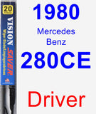 Driver Wiper Blade for 1980 Mercedes-Benz 280CE - Vision Saver