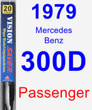 Passenger Wiper Blade for 1979 Mercedes-Benz 300D - Vision Saver