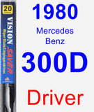 Driver Wiper Blade for 1980 Mercedes-Benz 300D - Vision Saver