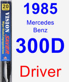 Driver Wiper Blade for 1985 Mercedes-Benz 300D - Vision Saver