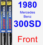 Front Wiper Blade Pack for 1980 Mercedes-Benz 300SD - Vision Saver