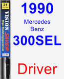 Driver Wiper Blade for 1990 Mercedes-Benz 300SEL - Vision Saver