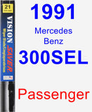 Passenger Wiper Blade for 1991 Mercedes-Benz 300SEL - Vision Saver