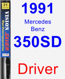 Driver Wiper Blade for 1991 Mercedes-Benz 350SD - Vision Saver