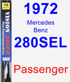 Passenger Wiper Blade for 1972 Mercedes-Benz 280SEL - Vision Saver