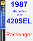 Passenger Wiper Blade for 1987 Mercedes-Benz 420SEL - Vision Saver