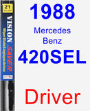 Driver Wiper Blade for 1988 Mercedes-Benz 420SEL - Vision Saver