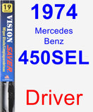 Driver Wiper Blade for 1974 Mercedes-Benz 450SEL - Vision Saver