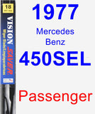 Passenger Wiper Blade for 1977 Mercedes-Benz 450SEL - Vision Saver