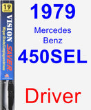 Driver Wiper Blade for 1979 Mercedes-Benz 450SEL - Vision Saver