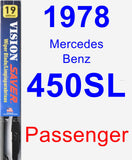 Passenger Wiper Blade for 1978 Mercedes-Benz 450SL - Vision Saver