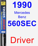 Driver Wiper Blade for 1990 Mercedes-Benz 560SEC - Vision Saver