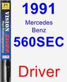 Driver Wiper Blade for 1991 Mercedes-Benz 560SEC - Vision Saver