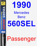 Passenger Wiper Blade for 1990 Mercedes-Benz 560SEL - Vision Saver