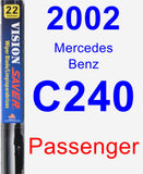 Passenger Wiper Blade for 2002 Mercedes-Benz C240 - Vision Saver