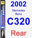 Rear Wiper Blade for 2002 Mercedes-Benz C320 - Vision Saver