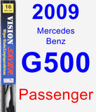 Passenger Wiper Blade for 2009 Mercedes-Benz G500 - Vision Saver