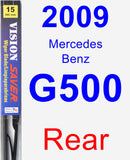 Rear Wiper Blade for 2009 Mercedes-Benz G500 - Vision Saver