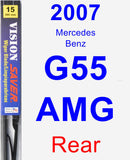 Rear Wiper Blade for 2007 Mercedes-Benz G55 AMG - Vision Saver