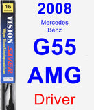 Driver Wiper Blade for 2008 Mercedes-Benz G55 AMG - Vision Saver