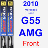 Front Wiper Blade Pack for 2010 Mercedes-Benz G55 AMG - Vision Saver