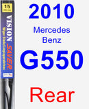 Rear Wiper Blade for 2010 Mercedes-Benz G550 - Vision Saver