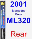 Rear Wiper Blade for 2001 Mercedes-Benz ML320 - Vision Saver