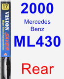 Rear Wiper Blade for 2000 Mercedes-Benz ML430 - Vision Saver