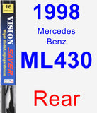 Rear Wiper Blade for 1998 Mercedes-Benz ML430 - Vision Saver