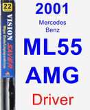 Driver Wiper Blade for 2001 Mercedes-Benz ML55 AMG - Vision Saver