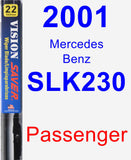 Passenger Wiper Blade for 2001 Mercedes-Benz SLK230 - Vision Saver