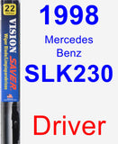 Driver Wiper Blade for 1998 Mercedes-Benz SLK230 - Vision Saver