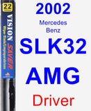 Driver Wiper Blade for 2002 Mercedes-Benz SLK32 AMG - Vision Saver