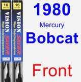 Front Wiper Blade Pack for 1980 Mercury Bobcat - Vision Saver