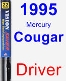 Driver Wiper Blade for 1995 Mercury Cougar - Vision Saver