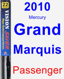 Passenger Wiper Blade for 2010 Mercury Grand Marquis - Vision Saver