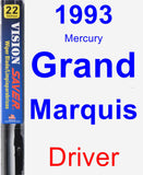 Driver Wiper Blade for 1993 Mercury Grand Marquis - Vision Saver