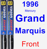 Front Wiper Blade Pack for 1996 Mercury Grand Marquis - Vision Saver