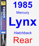 Rear Wiper Blade for 1985 Mercury Lynx - Vision Saver