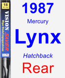 Rear Wiper Blade for 1987 Mercury Lynx - Vision Saver