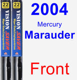 Front Wiper Blade Pack for 2004 Mercury Marauder - Vision Saver