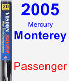 Passenger Wiper Blade for 2005 Mercury Monterey - Vision Saver