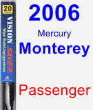 Passenger Wiper Blade for 2006 Mercury Monterey - Vision Saver