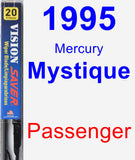 Passenger Wiper Blade for 1995 Mercury Mystique - Vision Saver