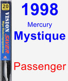 Passenger Wiper Blade for 1998 Mercury Mystique - Vision Saver