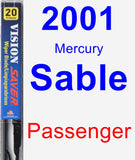 Passenger Wiper Blade for 2001 Mercury Sable - Vision Saver