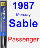 Passenger Wiper Blade for 1987 Mercury Sable - Vision Saver